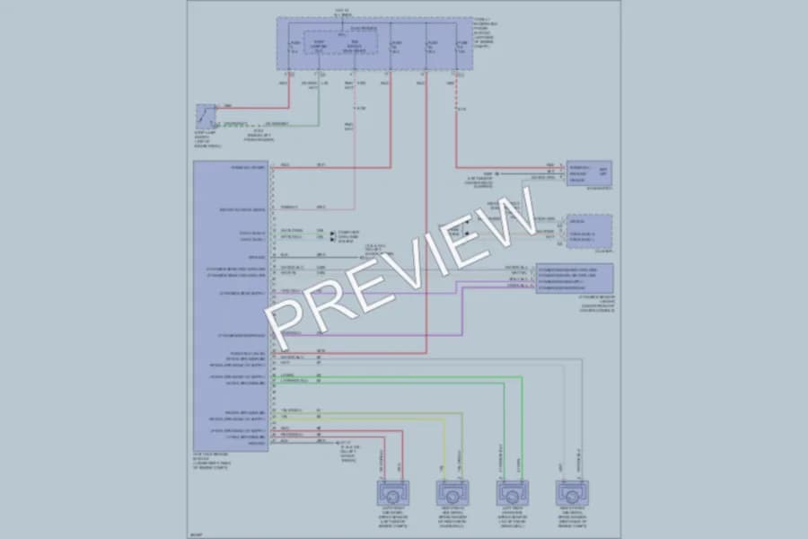 2007 Chrysler 4D Sedan Anti Lock Brakes wiring diagram preview with protected circuit layout