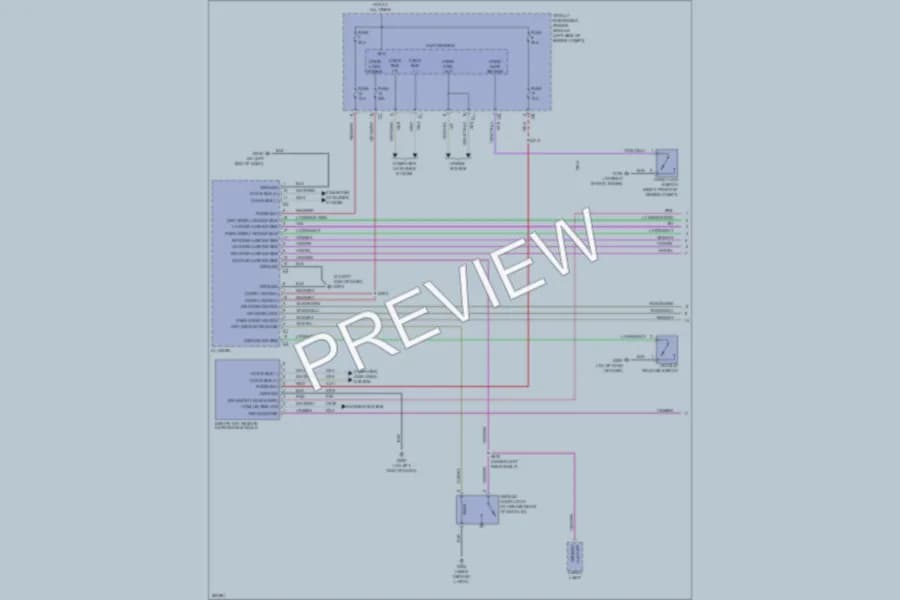 2007 Chrysler 4D Sedan Anti Theft wiring diagram preview with protected circuit layout