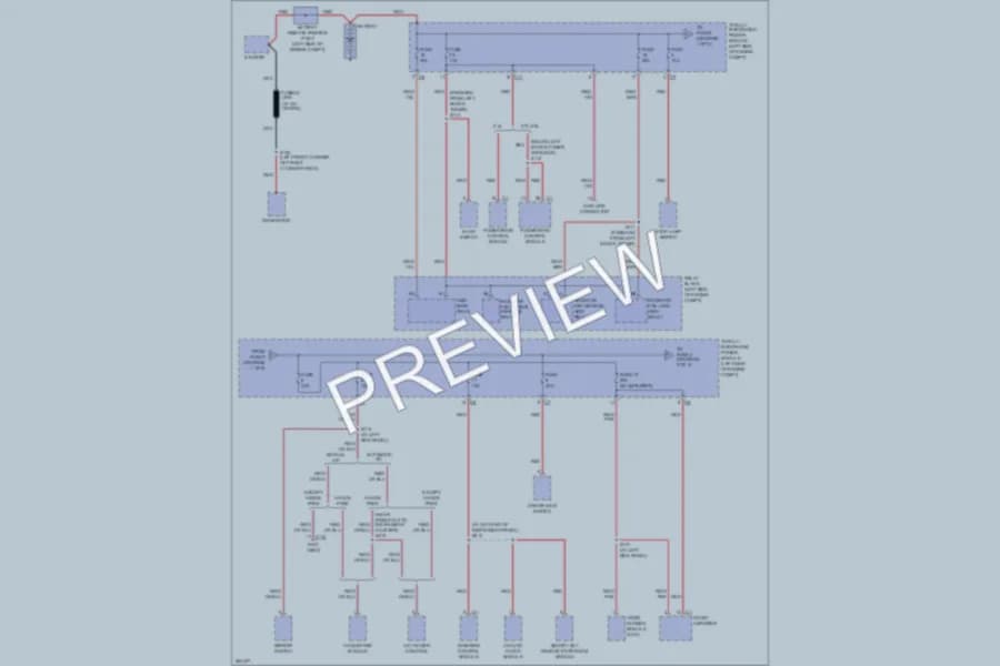 2007 Chrysler 4D Sedan Power Distribution wiring diagram preview with protected circuit layout