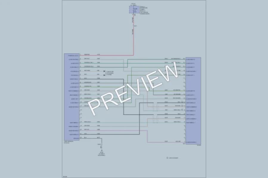 2007 Chrysler 4D Sedan Radio wiring diagram preview with protected circuit layout