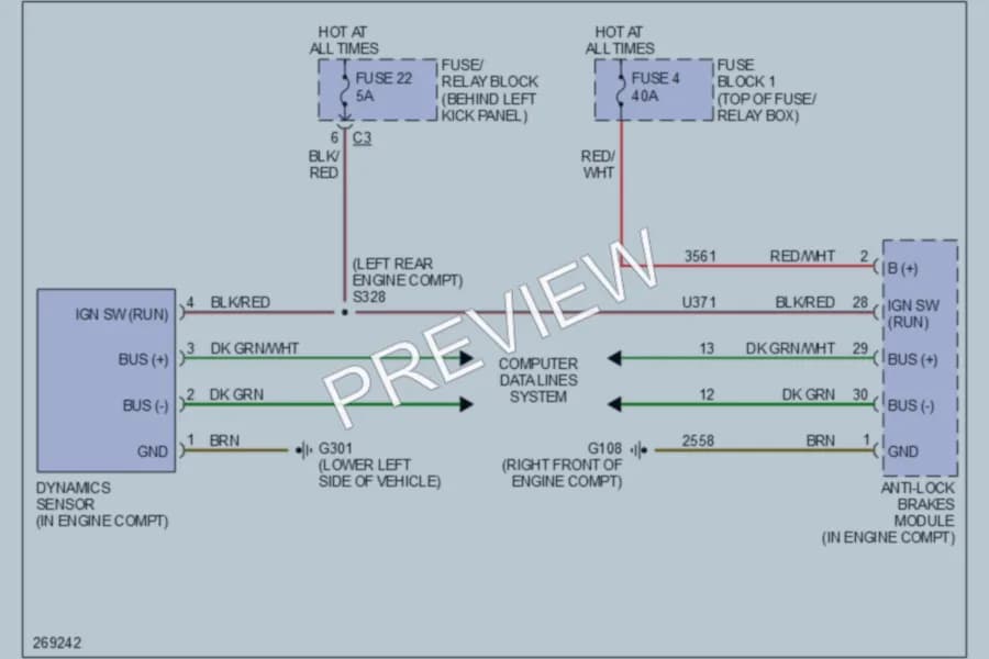2007 Dodge 2500Sprinter Electronic Power Steering wiring diagram preview