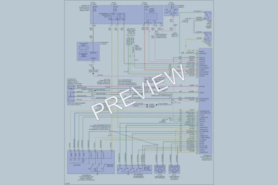 2007 Dodge Caravan Transmission wiring diagram preview