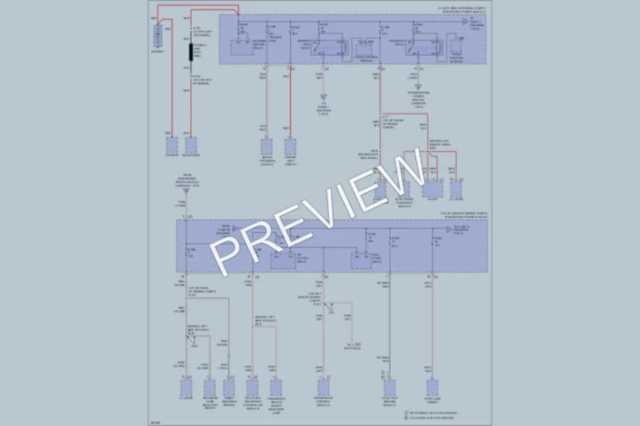 2007 Dodge Dakota Power Distribution wiring diagram preview