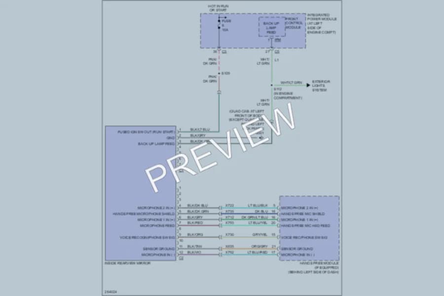 2007 Dodge Dakota Power Mirrors wiring diagram preview