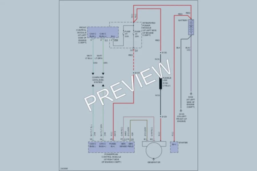 2007 Dodge Dakota Starting Charging wiring diagram preview