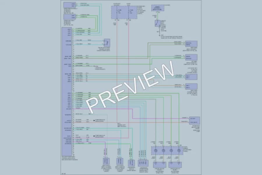 2007 Dodge Dakota Supplemental Restraints wiring diagram preview