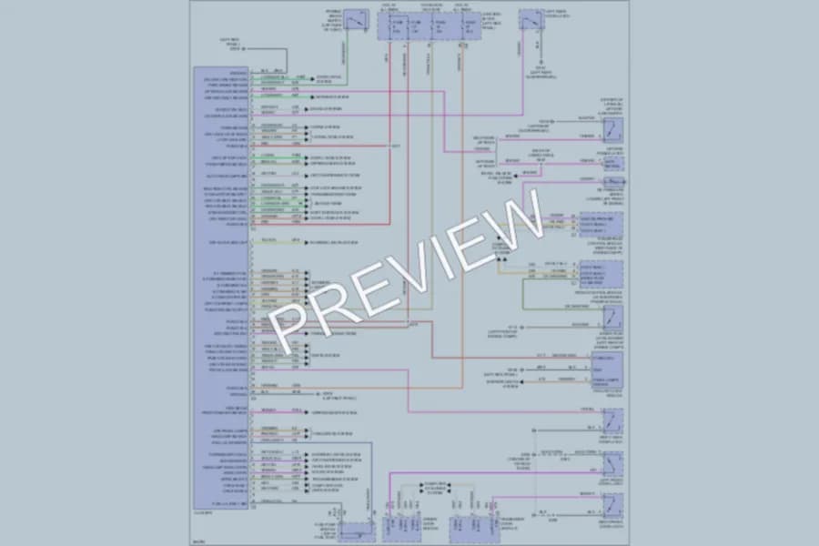 2007 Dodge Durango Instrument Cluster wiring diagram preview
