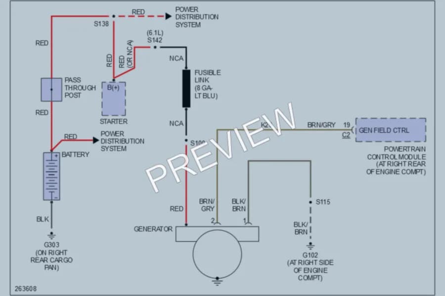 2007 Dodge Magnum Starting Charging wiring diagram preview