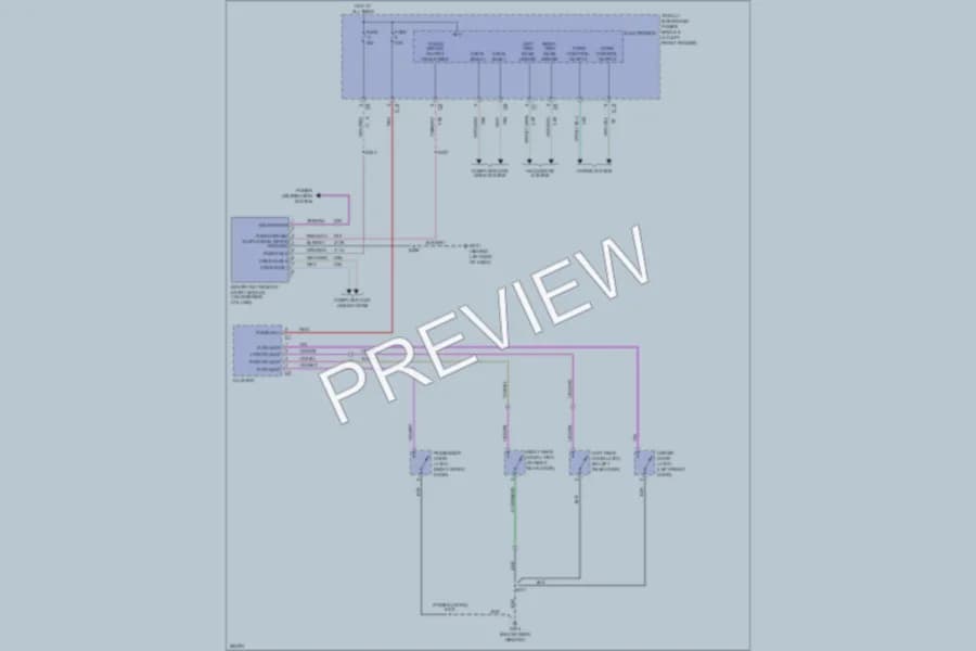 2007 Dodge R2500 Anti Theft wiring diagram preview with protected circuit layout