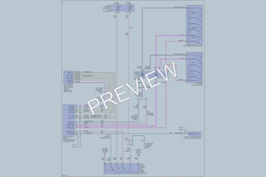 2007 Dodge R2500 Cruise Control wiring diagram preview with protected circuit layout