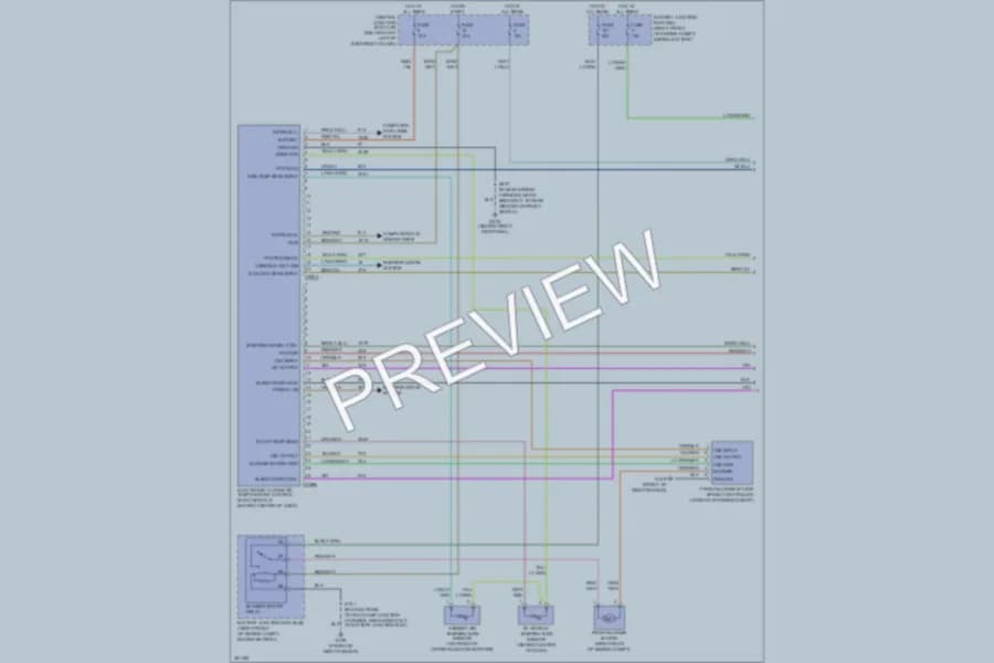 2007 Ford CrownVictoria Air Conditioning wiring diagram preview