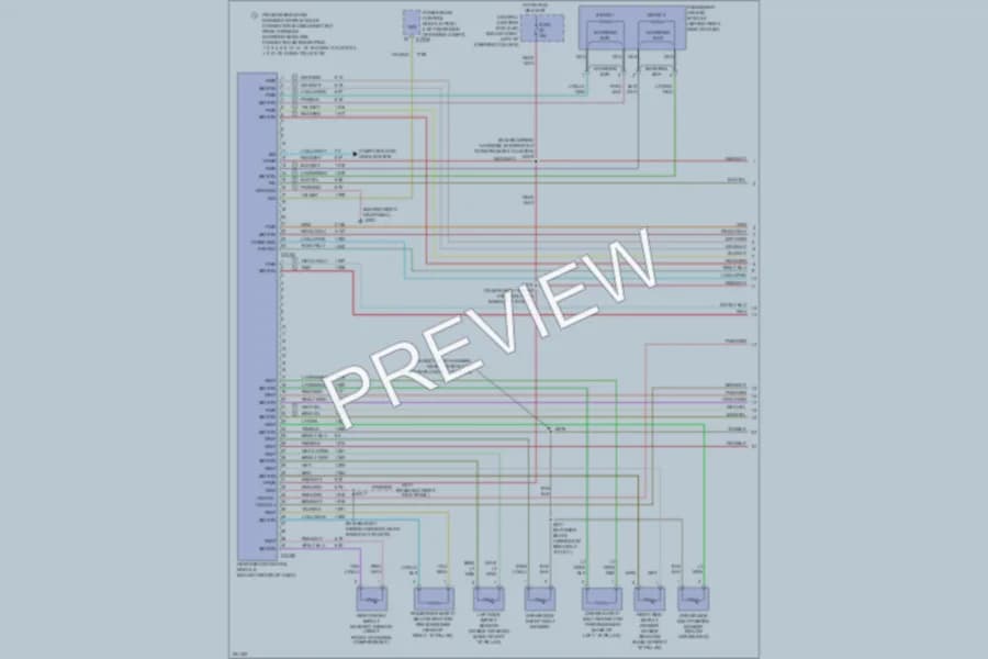 2007 Ford CrownVictoria Supplemental Restraints wiring diagram preview