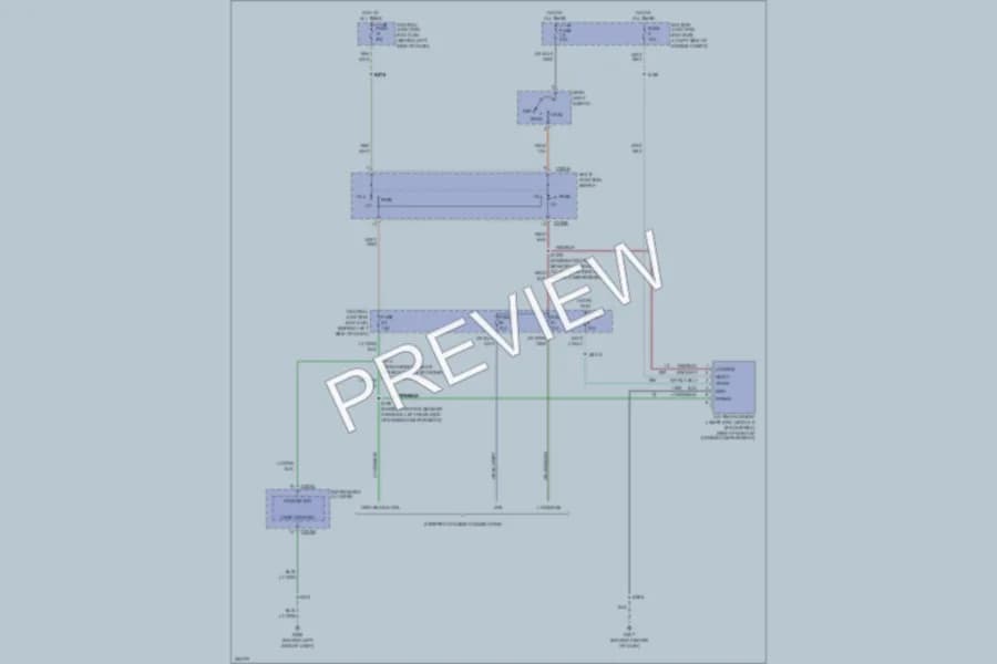 2007 Ford E450Econoline Headlights wiring diagram preview