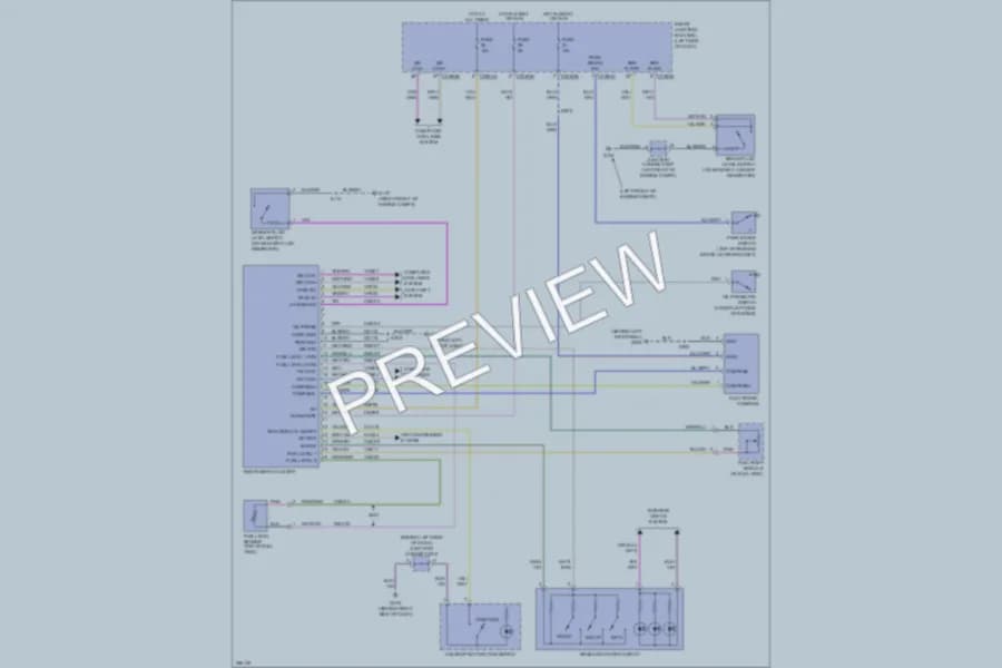 2007 Ford Edge Instrument Cluster wiring diagram preview