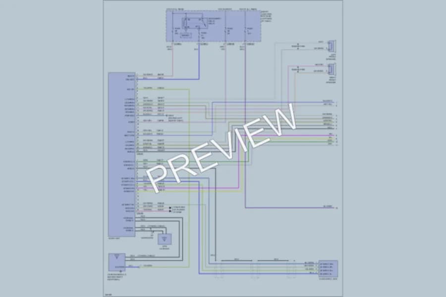 2007 Ford Edge Navigation wiring diagram preview