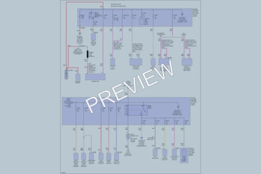2007 Ford Edge Power Distribution wiring diagram preview