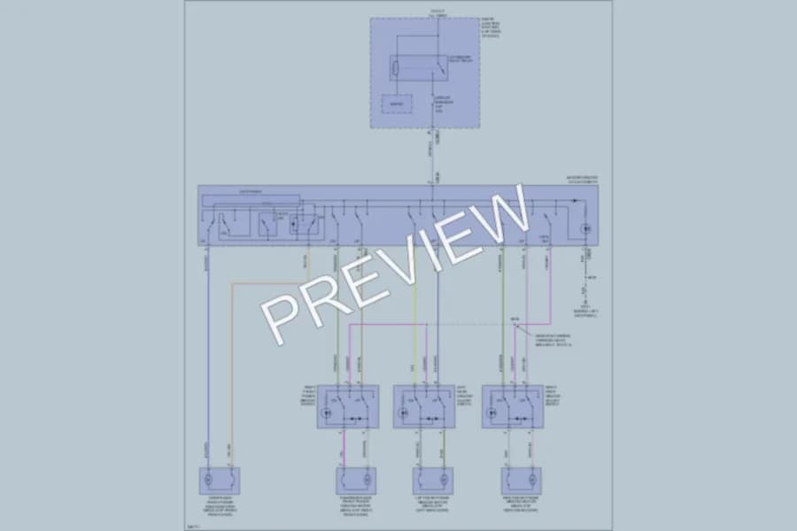 2007 Ford Edge Power Windows wiring diagram preview