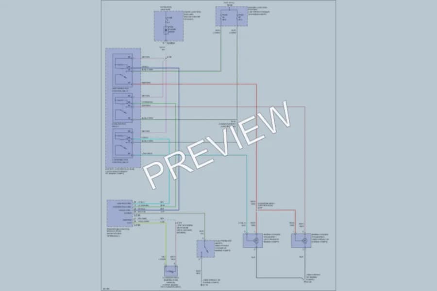 2007 Ford EscapeHybrid Cooling Fan wiring diagram preview
