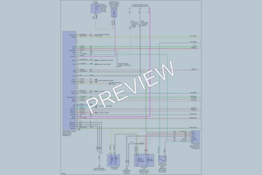 2007 Ford EscapeHybrid Engine Performance wiring diagram preview