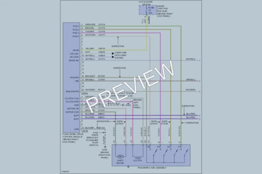 2007 Ford Expedition Transmission wiring diagram preview
