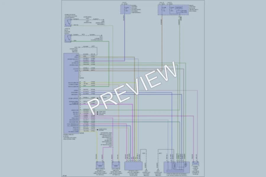 2007 Ford Expedition Trunk Tailgate Fuel Door wiring diagram preview