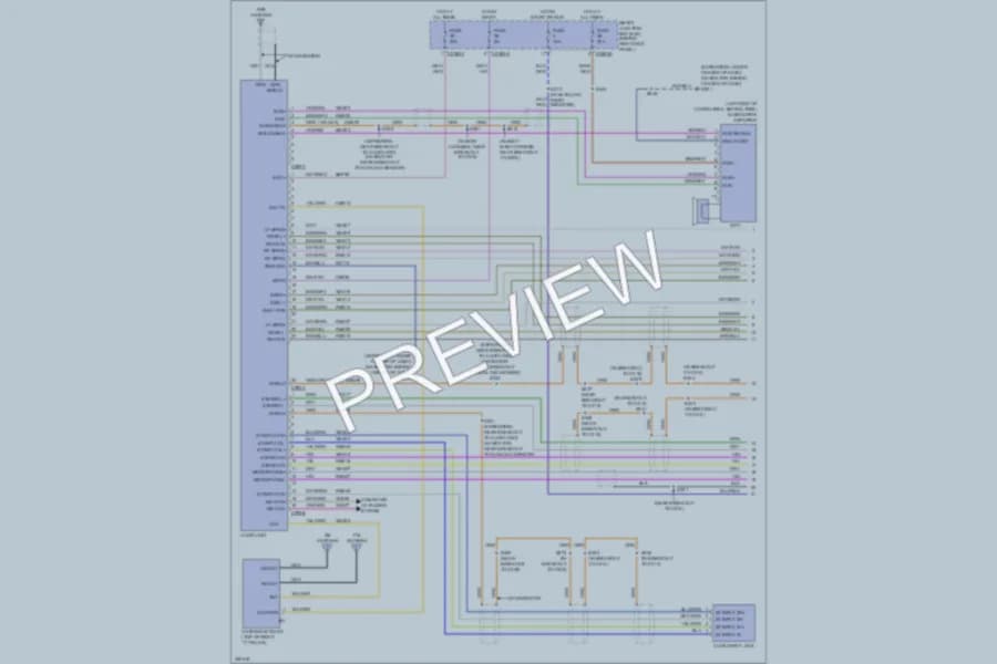 2007 Ford ExpeditionEL Radio wiring diagram preview