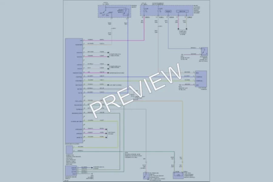 2007 Ford Explorer Instrument Cluster wiring diagram preview