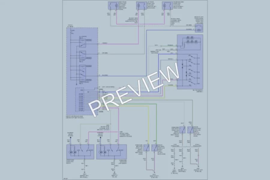 2007 Ford ExplorerSportTrac Power Door Locks wiring diagram preview