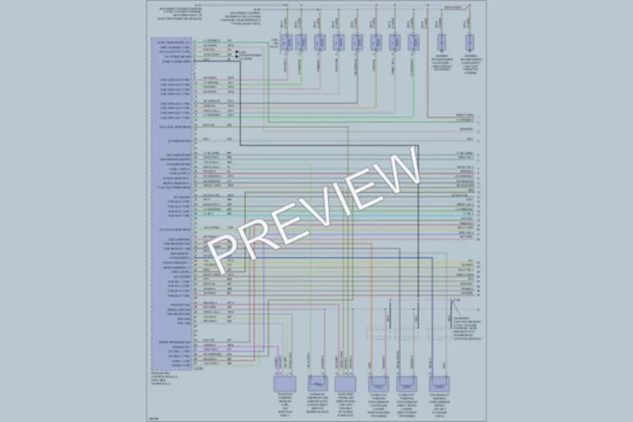 2007 Ford F350 Super Duty Engine Performance wiring diagram preview with protected circuit layout
