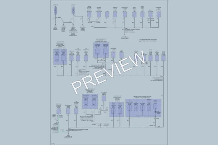 2007 Ford F350 Super Duty Ground Distribution wiring diagram preview with protected circuit layout