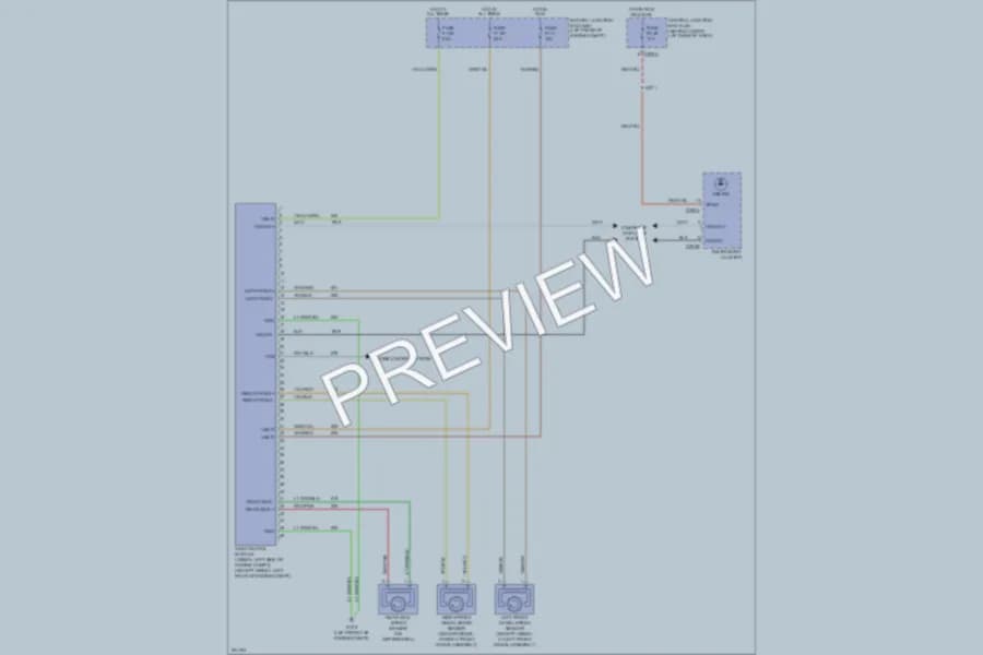 2007 Ford F450ChsCab Anti Lock Brakes wiring diagram preview
