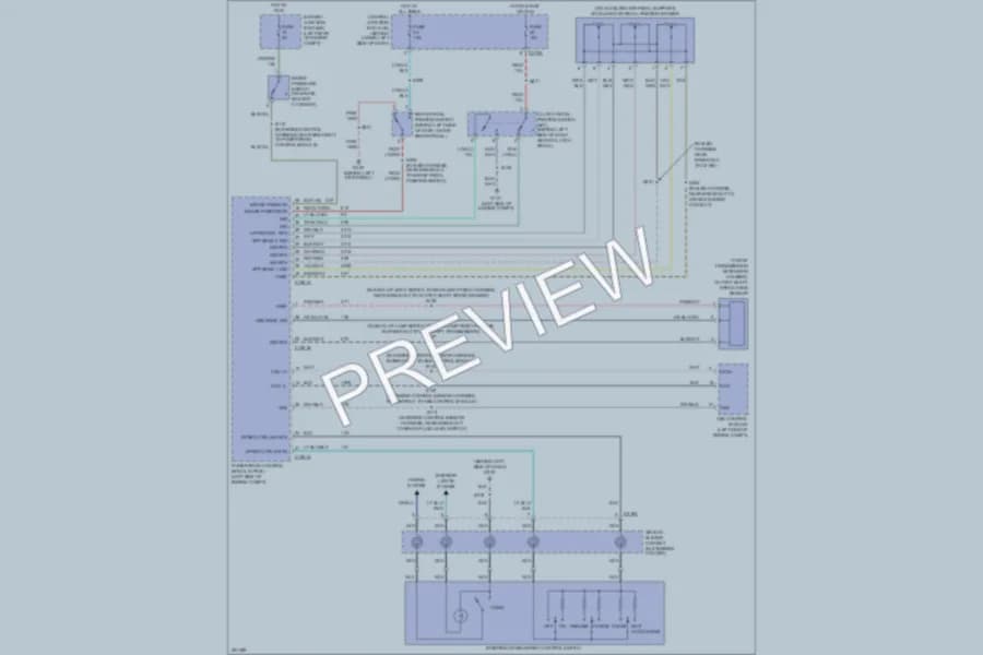2007 Ford F450ChsCab Cruise Control wiring diagram preview