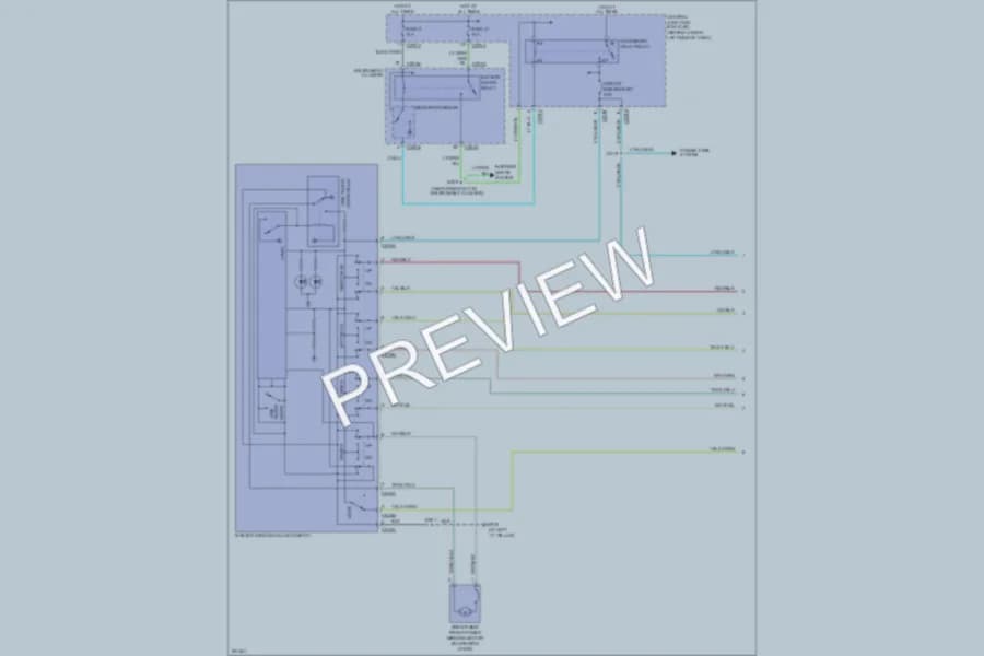 2007 Ford F450ChsCab Power Windows wiring diagram preview