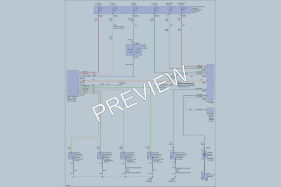 2007 Ford F450ChsCab Warning Systems wiring diagram preview