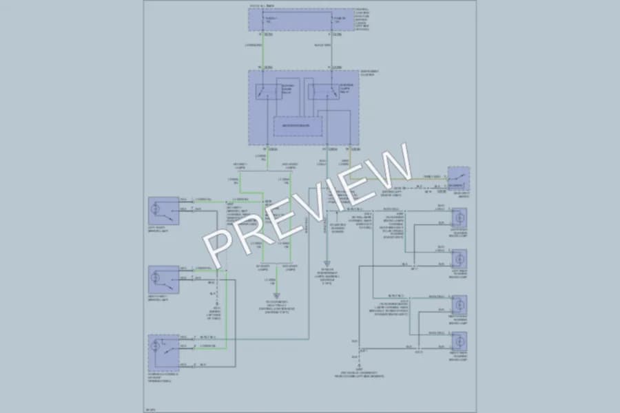 2007 Ford F550ChsCab Interior Lights wiring diagram preview