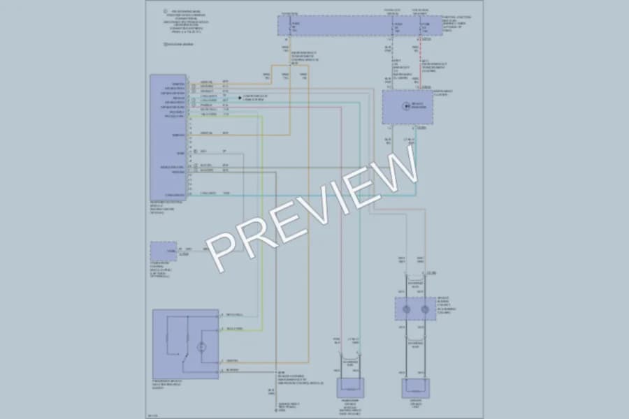 2007 Ford F550ChsCab Supplemental Restraints wiring diagram preview