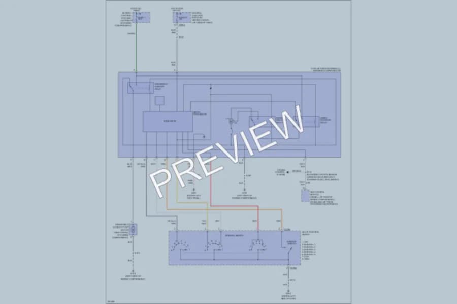 2007 Ford F550ChsCab Wiper Washer wiring diagram preview