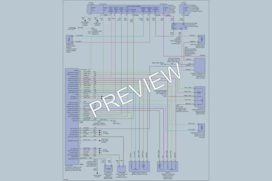 2007 Ford Freestar Air Conditioning wiring diagram preview