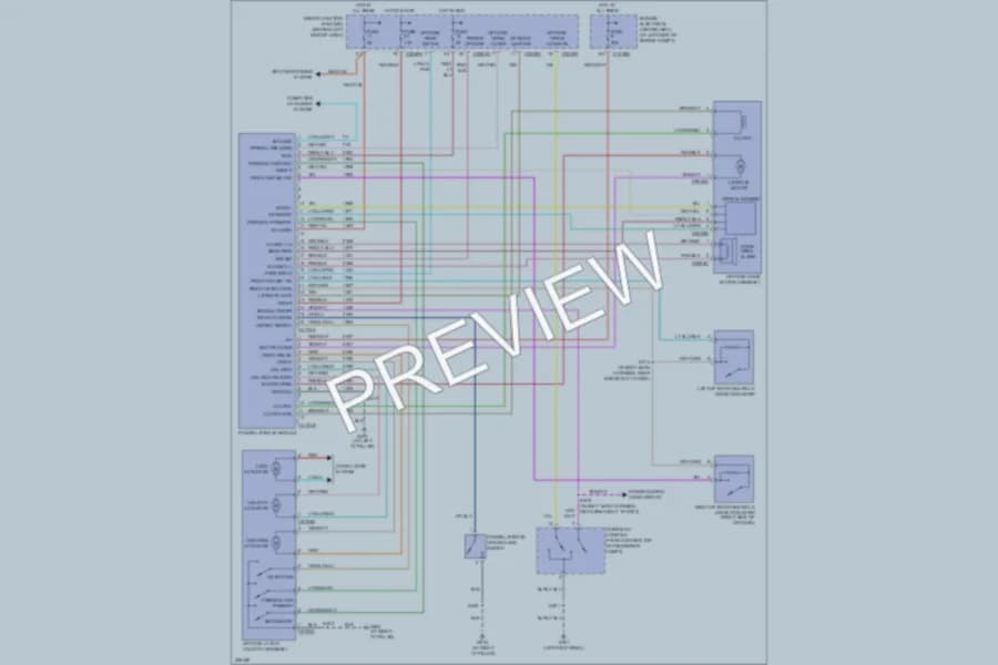 2007 Ford Freestar Trunk Tailgate Fuel Door wiring diagram preview