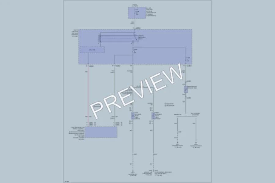2007 Ford Freestyle Defoggers wiring diagram preview