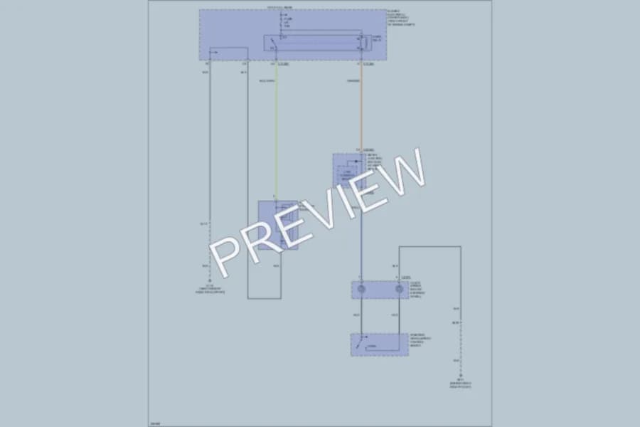 2007 Ford Mustang Horn wiring diagram preview