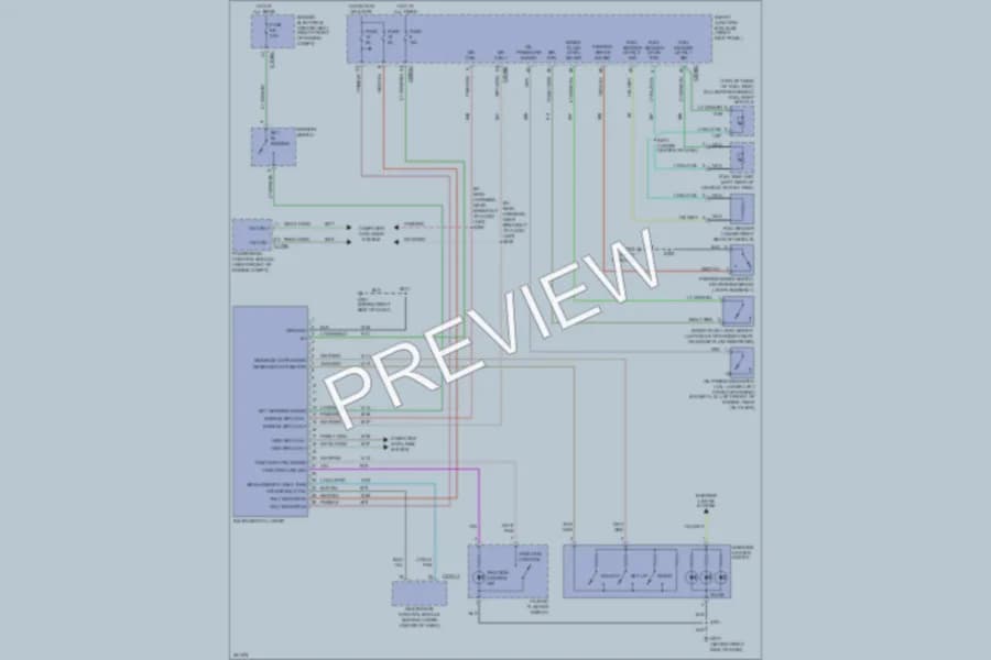 2007 Ford Mustang Instrument Cluster wiring diagram preview