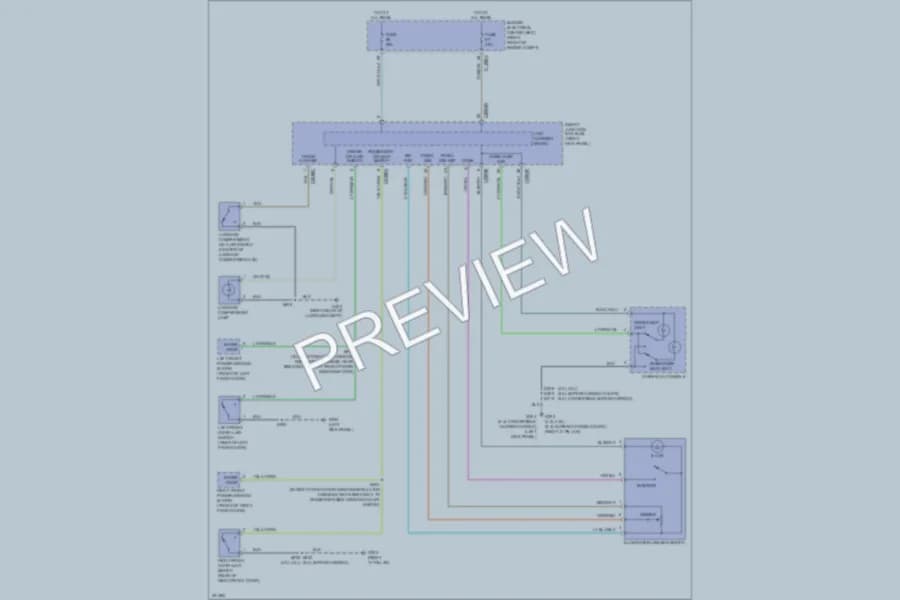 2007 Ford Mustang Interior Lights wiring diagram preview