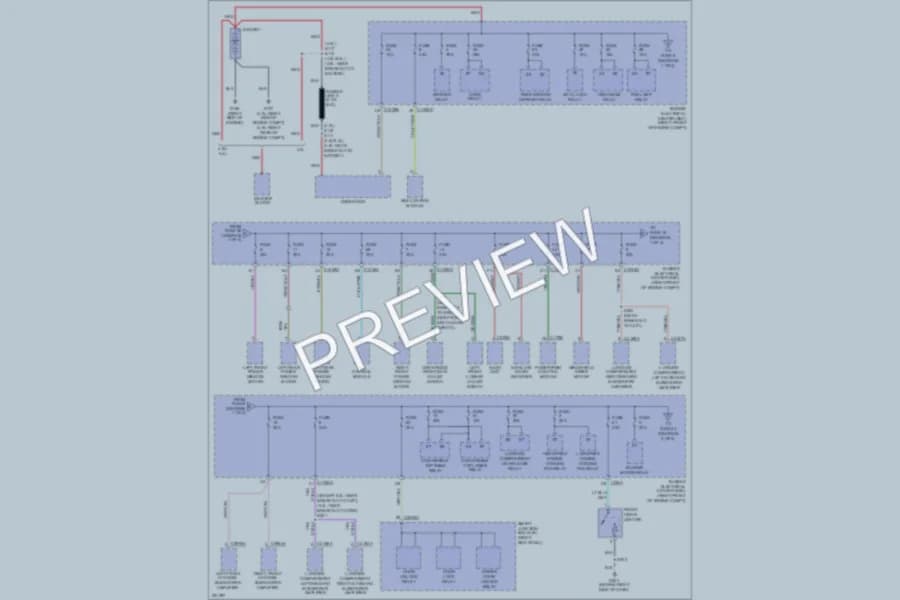 2007 Ford Mustang Power Distribution wiring diagram preview