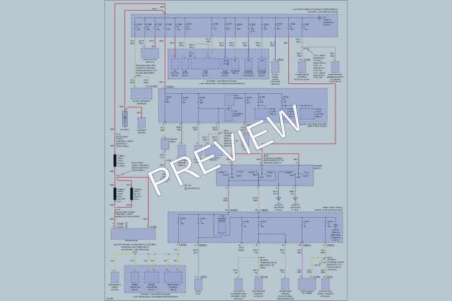 2007 Ford Ranger Power Distribution wiring diagram preview