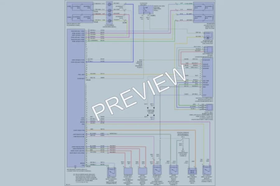 2007 Ford Ranger Supplemental Restraints wiring diagram preview