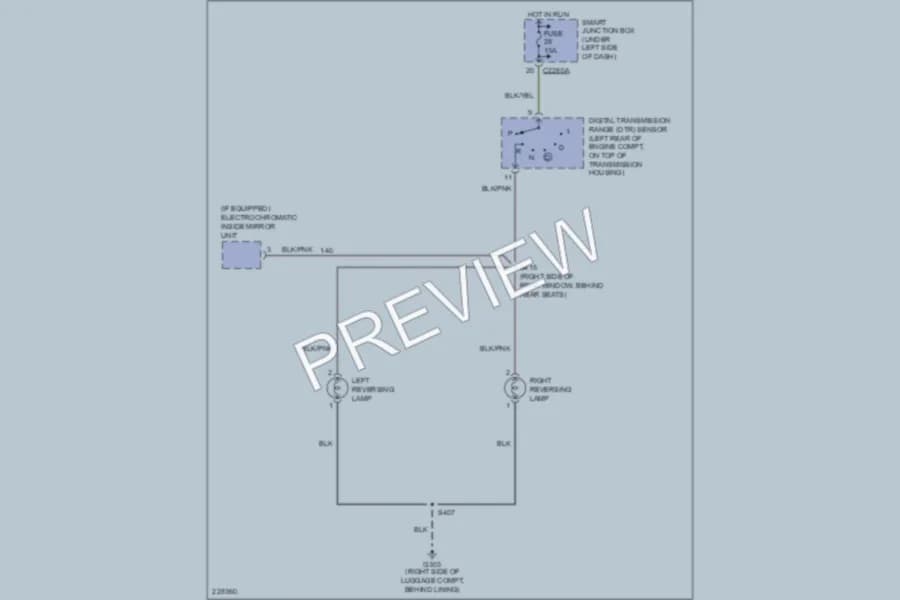 2007 Ford Taurus Exterior Lights wiring diagram preview
