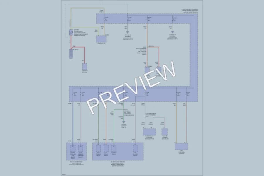2007 Ford Taurus Power Distribution wiring diagram preview
