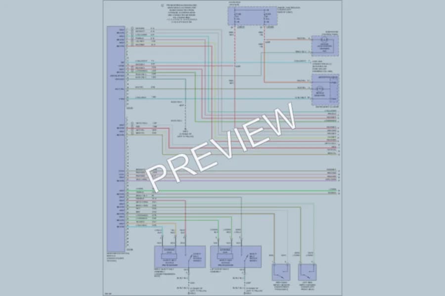 2007 Ford Taurus Supplemental Restraints wiring diagram preview