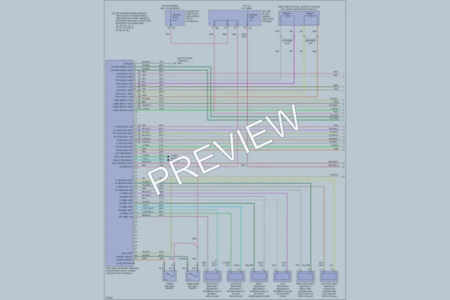 2007 GMC Acadia Supplemental Restraints wiring diagram preview